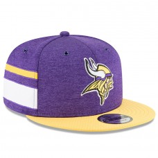 Youth Minnesota Vikings New Era Purple/Gold 2018 NFL Sideline Home 9FIFTY Snapback Adjustable Hat 3059332
